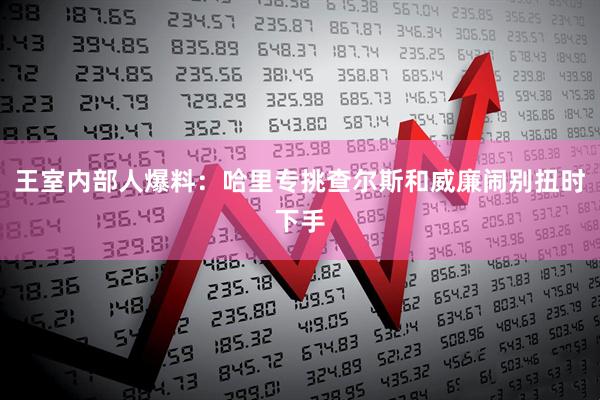 王室内部人爆料:哈里专挑查尔斯和威廉闹别扭时下手